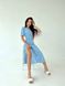 Жіноча сукня із софту міді колір блакитний р.42/44 451053 451053 фото 5
