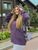 Жіноча вельветова куртка колір фіолетовий р.48/52 431406 431411 фото