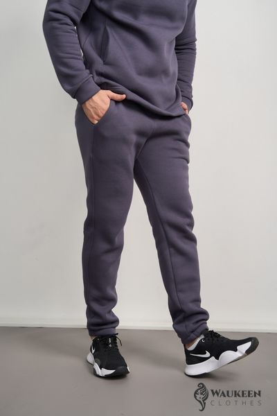 Чоловічий теплий спортивний костюм колір графіт р.2XL 444301 444301 фото