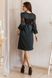 Жіноча сукня вільного крою з декоративними шнурками колір пляшка р.42/44 374641 374641 фото 1