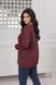 Жіноча блуза з V-подібним вирізом колір бордо р.46/48 446202 446202 фото 3