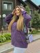 Жіноча вельветова куртка колір фіолетовий р.48/52 431406 431411 фото 1