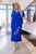 Жіноча вільна сукня із софту колір електрик р.50/52 454735 454735 фото