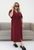 Жіноча сукня-халат вільного крою колір бордовий р.46/48 452174 452174 фото