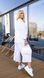 Жіночий костюм двійка із софт-котону колір білий р.48/50 456156 456156 фото 4