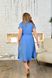 Женское платье с юбкой клеш цвет голубой р.58 454238 454238 фото 3
