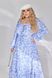 Женское свободное платье из софта цвет голубой р.50/52 450392 450392 фото 2