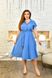 Женское платье с юбкой клеш цвет голубой р.58 454238 454238 фото 1