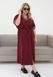 Жіноча сукня-халат вільного крою колір бордовий р.46/48 452174 452174 фото 1