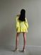 Женское платье с рюшами цвет желтый р.42/44 432166 432177 фото 4