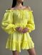 Жіноча сукня з рюшами колір жовтий р.42/44 432166 432177 фото 5