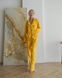 Женская пижама велюр Jeny на пуговицах цвет желтый р.L 443801 379517 фото 3