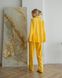 Женская пижама велюр Jeny на пуговицах цвет желтый р.L 443801 379517 фото 5