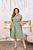 Женское платье с юбкой клеш цвет оливковый 432301 432301 фото