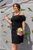 Жіноча сукня на ґудзиках колір чорний 433563 433563 фото