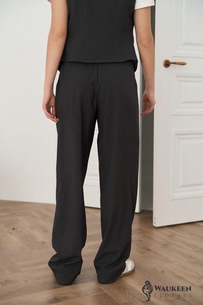 Жіночі штани палаццо колір графіт р.XS 451400 451400 фото