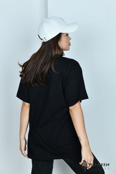 Жіноча футболка колір чорний р.42/48 442087 442087 фото