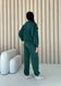 Жіночий костюм двійка з тринитки колір зелений р.42/44 453382 453382 фото 7