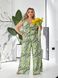 Жіночий костюм-двійка з льону колір салатовий р.58/60 456361 456361 фото 2