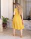 Жіноча літня сукня на гудзиках жовтого кольору 362988 362988 фото 3
