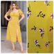 Жіноча літня сукня на гудзиках жовтого кольору 362988 362988 фото 4