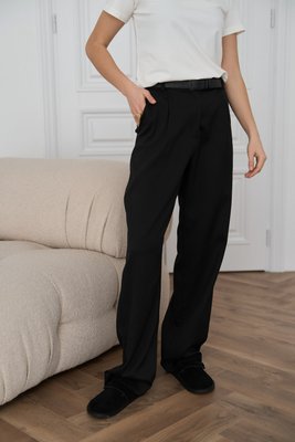 Жіночі штани палаццо колір чорний р.L 451486 451486 фото
