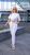 Жіночі льняні штани колір білий р.48/50 455572 455572 фото