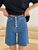 Женские джинсовые шорты цвет синий р.29 452679 452679 фото
