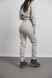 Жіночий теплий костюм тринитка на флісі колір бетон р.L 449058 449058 фото 9