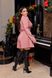 Женский костюм двойка жакет и юбка-шорты розового цвета р.48/50 387114 387116 фото 3