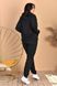 Жіночий трикотажний спортивний костюм чорного кольору р.58/60 375763 375764 фото 2