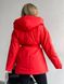 Жіноча тепла куртка під пояс колір червоний р.46/48 450135 450135 фото 2