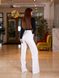 Жіночі брюки молочного кольору р.L 454367 454367 фото 4