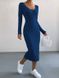 Жіноча сукня трикотаж ангора міді темно синього кольору р.42/46 396526 396526 фото 1
