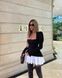 Жіноча сукня міні колір чорний/білий р.42/44 446685 446685 фото 3
