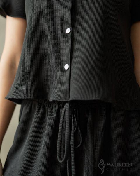 Женская пижама с шортами «Selena» цвет черный р.L 453323 453323 фото