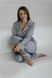 Жіноча піжама шовк Армані Jesika сірого кольору р.L 380640 380640 фото 6