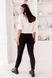 Жіночі замшеві штани облягаючі колір чорний р.52/54 445142 445142 фото 2