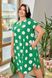 Жіноча вільна сукня із софту колір зелений р.54/56 431811 431814 фото 3