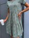 Жіноча літня сукня із софту зеленого кольору р.42/44 374305 374305 фото 3