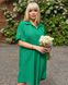 Жіноча сукня-сорочка колір зелений р.58/60 434239 434239 фото 2