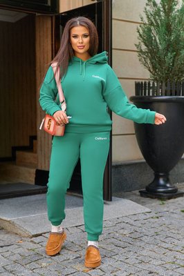 Жіночий спортивний костюм теплий колір зелений р.44/46 441783 441783 фото