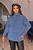 Женский свитер с высоким горлом цвет джинс р.48/50 447408 447408 фото