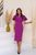Жіноча сукня міді бузкового кольору розмір 2XL 382191 382177 фото
