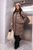Женская удлиненная куртка цвет капучино р.XL 448546 448546 фото
