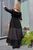 Жіноче комбіноване плаття максі колір чорний р.48/50 433470 433470 фото