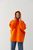 Женское теплое худи цвет оранж размер Oversize 447642 447642 фото