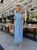 Женское платье из штапеля цвет голубой р.42/44 456265 456265 фото