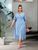 Жіноча довга сукня софт колір блакитний р.48/50 455973 455973 фото