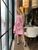 Жіноча сукня із вельвету з поясом колір пудра р.42/44 446337 446337 фото
